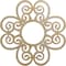 Ekena Millwork Cohen Wood Fretwork Pierced Ceiling Medallion, Birch, 38"OD x 13"ID x 1/4"T CMWP38X38X0250COBI - alternate 1
